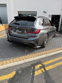 Load image into Gallery viewer, G20 G21 QUAD EXHAUST COMPETITION STYLE REAR DIFFUSER TAIL PIPE FOR BMW 3 SERIES - STM STYLING 

