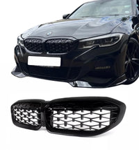 Load image into Gallery viewer, BMW 3 Series G20 G21 Front Kidney Grilles Grills Style Gloss Black 2019-22 - STM STYLING 
