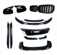 Load image into Gallery viewer, BMW X5 F15 KIT SPLITTER DIFFUSER SIDE SKIRTS SPOILER GLOSS BLACK GRILLES MIRRORS - STM STYLING 
