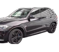 Load image into Gallery viewer, BMW X5M F85 F15 X6M F86 F16 GLOSS BLACK SIDE SKIRT EXTENSION BLADE LIP MP - STM STYLING 
