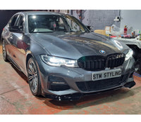 Load image into Gallery viewer, G20 G21 Mp Style Front Splitter For 3 Series BMW Gloss Black Pre Lci (2019-2022) - STM STYLING 
