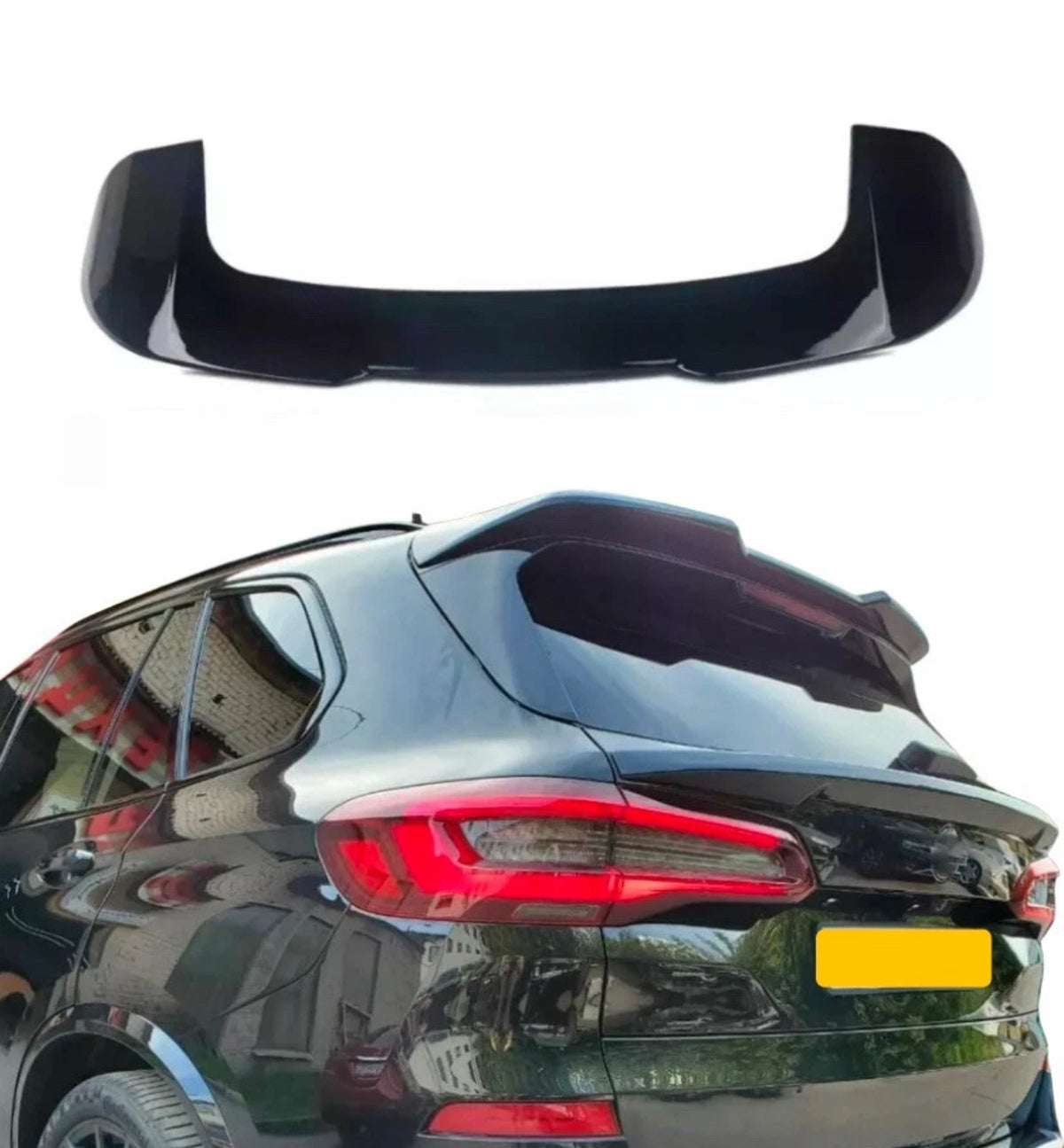 BMW X5 G05 Roof Spoiler Gloss Black Rear Window Wing M Performance 2019+ STM X5M - STM STYLING 