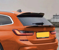 Load image into Gallery viewer, BMW 3 SERIES G21 ESTATE REAR ROOF BOOT SPOILER 2019+ GLOSS BLACK WING SLIM LIP - STM STYLING 

