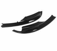 Load image into Gallery viewer, BMW 3 SERIES F30 F31 MP STYLE FRONT LIP SPOILER SPLITTER GLOSS BLACK 2 PIECE - STM STYLING 
