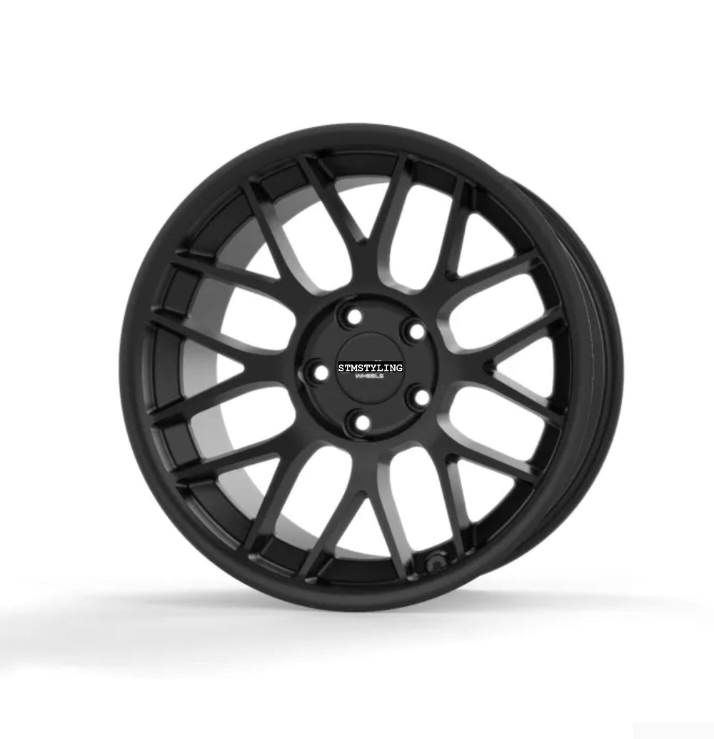 Alloy Wheels - Concave 19″ STR2 - Fits BMW 3 Series - Satin Black