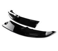 Load image into Gallery viewer, BMW 5 SERIES F10 F11 FRONT BUMPER SPLITTER LIP M SPORT GLOSS BLACK 2010-16 2PC
