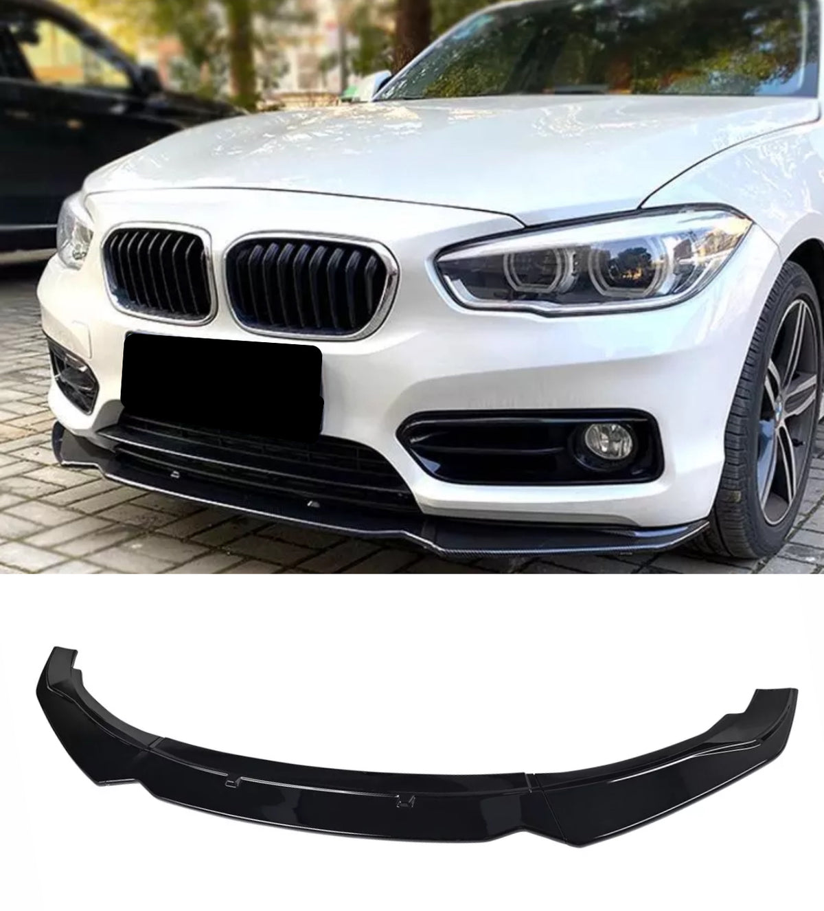 BMW 1 Series F20 Se Sport Splitter Lip Gloss Black Pre Lci