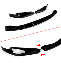 Load image into Gallery viewer, FRONT LIP SPLITTER GLOSS BLACK BMW G80 G81 M3 G82 G83 M4 2021+ - STM STYLING 
