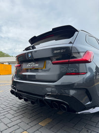 Load image into Gallery viewer, REAR ROOF SPOILER WING LIP FOR BMW 3 SERIES G21 ESTATE TOURING GLOSS BLACK ED2
