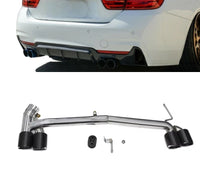 Load image into Gallery viewer, Exhaust Tips - Tail Pipe Diffuser - Fits BMW F32 F33 F36 4 Series M3 M4 - Quad Exit - STM STYLING 
