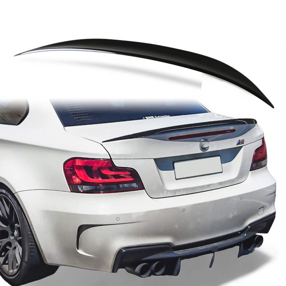 BMW 1 Series E82 Rear trunk boot spoiler P Style carbon look 2007-2013 - STM SPORT