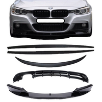 Load image into Gallery viewer, BMW 3 F30 M Performance body kit diffuser splitter lip spoiler sides gloss black
