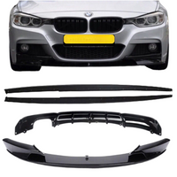 Load image into Gallery viewer, BMW 3 F31 M Performance body kit diffuser splitter lip spoiler sides gloss black 3 SR
