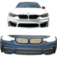 Load image into Gallery viewer, BMW 3 series F30 F31 sport M3 style front bumper with mesh Grille abs pp lip
