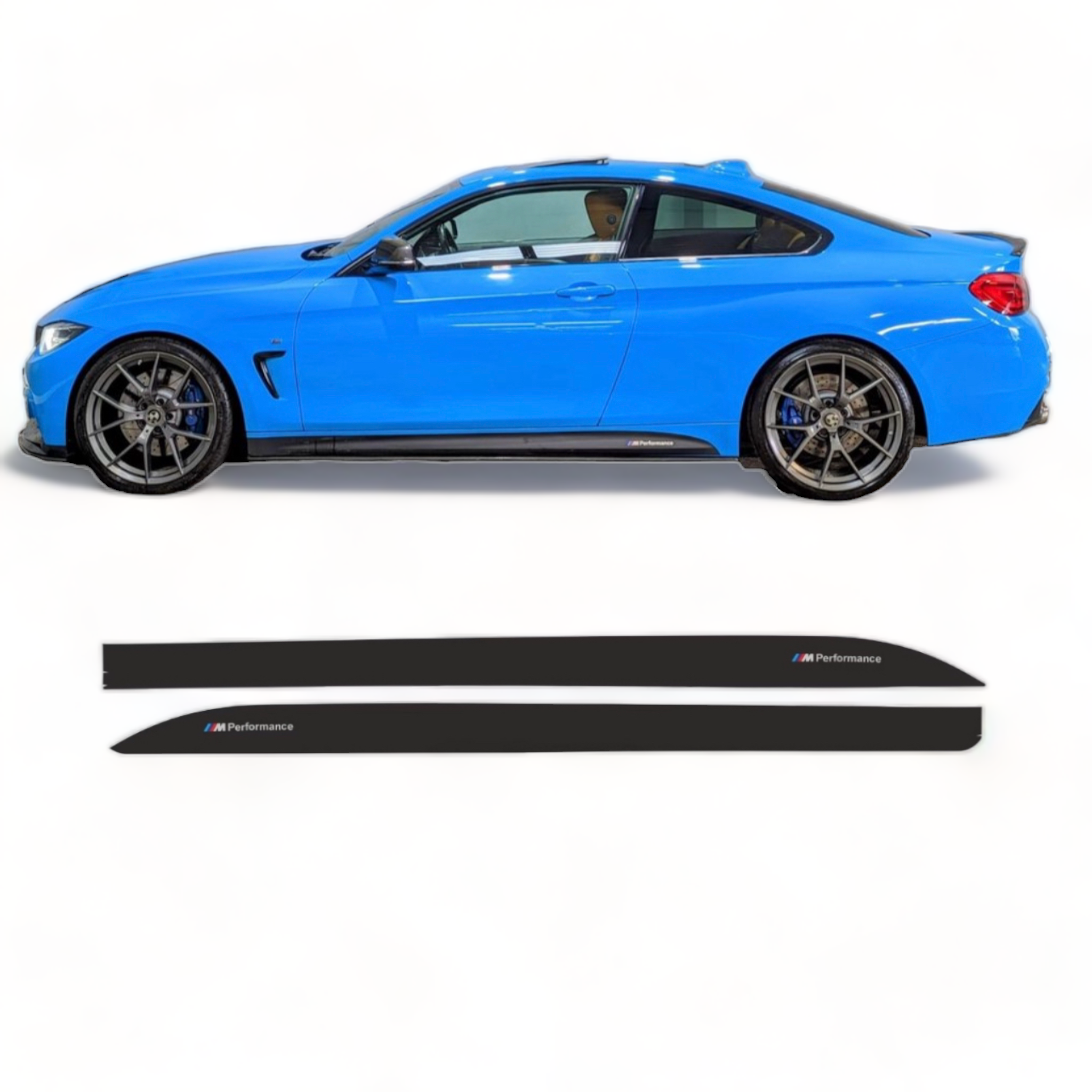 Car Side Extension Decals - Fits BMW F32 F33 F36 4 Series - ABS - Sati