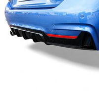 Load image into Gallery viewer, BMW 4 Series F32 F33 F36 Performance M Sport rear diffuser gloss black twin exit
