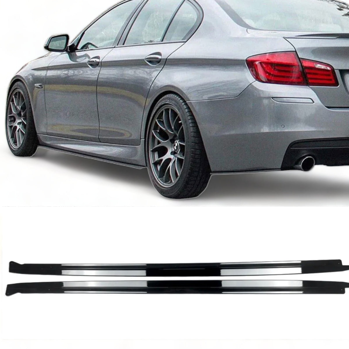 BMW F10 side extensions Gloss Black 5 series
