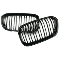 Load image into Gallery viewer, BMW F20 F21 1 Series Gloss Black Double Slat Front Grille
