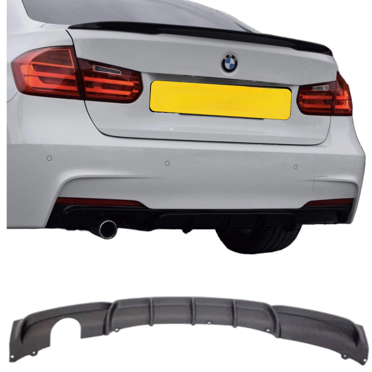 Rear Diffuser - Single Exit - Fits BMW F30 F31 3 Series - M Sport - Ma ...