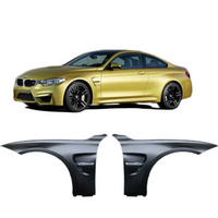 Load image into Gallery viewer, BMW F32 F33 F36 M4 STYLE FRONT WINGS FENDERS PAIR LEFT RIGHT BLACK SIDE TRIMS
