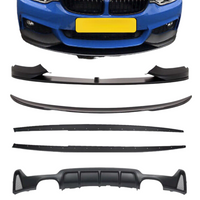 Load image into Gallery viewer, BMW F33 KIT 4 Series convertible front splitter quad diffuser side spoiler matte
