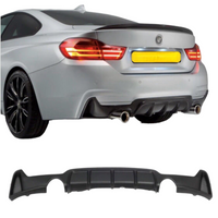 Load image into Gallery viewer, BMW F33 Kit 4 Series convertible splitter diffuser side spoiler matte dual exit
