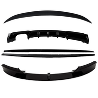 Load image into Gallery viewer, BMW Gloss Black F30 3 Series Kit - Splitter - Diffuser - Side Extensions - BootSpoiler
