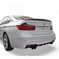 Load image into Gallery viewer, BMW Matte black F30 Boot spoiler wing M3 CS performance 3 Series 4 door
