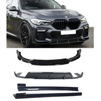Load image into Gallery viewer, BMW X6 G06 Gloss Black Full Body Kit Front Splitter Rear Diffuser Side Skirt
