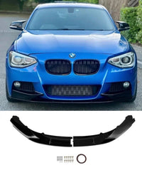 Load image into Gallery viewer, BMW 1 SERIES F20 F21 2PC M SPORT FRONT BUMPER SPLITTER LIP PRE-LCI 2011-2014
