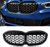 Load image into Gallery viewer, BMW 1 SERIES F40 DIAMOND STYLE M SPORT FRONT GRILLE GLOSS BLACK 2020 ONWARDS STM
