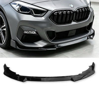 Load image into Gallery viewer, BMW 2 SERIES GRAN COUPE F44 FRONT LIP SPLITTER GLOSS BLACK 2019+
