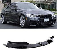 Load image into Gallery viewer, BMW 3 SERIES F30 F31 M SPORT FRONT SPLITTER LIP SPOILER GLOSS BLACK 1 PIECE
