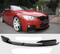 Load image into Gallery viewer, BMW 3 SERIES F30 FRONT SPLITTER FRONT LIP M SPORT GLOSS BLACK ABS
