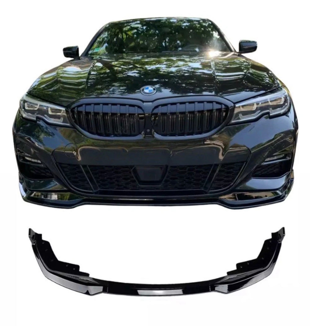 BMW 3 SERIES G20 G21 M PERFORMANCE MPS 19-21 FRONT SPLITTER GLOSS BLACK ABS