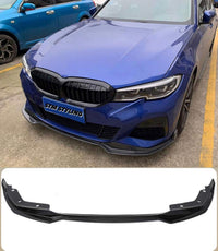 Load image into Gallery viewer, BMW 3 SERIES G20 G21 M SPORT AC STYLE FRONT LIP SPLITTER 3PC GLOSS BLACK OEM FIT
