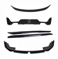 Load image into Gallery viewer, BMW 3 Series G20 LCI Aero Body Kit M Sport In Gloss Black Splitter Skirts Quad
