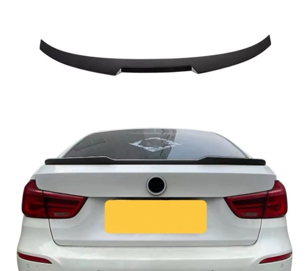 BMW 3 Series GT F34 Gloss Black Rear Boot Spoiler Lip Wing  V Style 2011- 2019