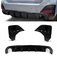 Load image into Gallery viewer, BMW 4 Series G26 4dr Gran Coupe Gloss Black Rear Diffuser Lip Valance Bumper 20+
