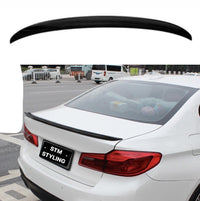 Load image into Gallery viewer, BMW 5 SERIES F10 REAR BOOT SPOILER TRUNK LIP M P SPORT 10-16 GLOSS BLACK ABS MP
