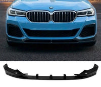 Load image into Gallery viewer, BMW 5 Series G30 G31 LCI M Sport Front Splitter Spoiler Lip Gloss Black Body Kit
