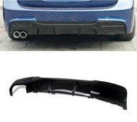 Load image into Gallery viewer, BMW E90 E91 Gloss Black Diffuser Lip M Sport Rear Bumper 2005-2008
