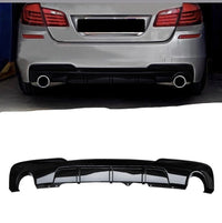 Load image into Gallery viewer, BMW F10 F11 M SPORT 535i 535d M PERFORMANCE REAR DIFFUSER GLOSS BLACK 5 SERIES
