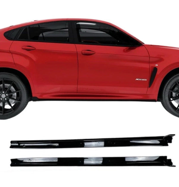 thumbnail image 2 of Gloss Black Side Skirt Extensions For BMW X5 F15 X5M F85 & X6 F16 X6M F86 2014-2019 – M Performance Style 2 of 5