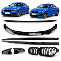 Load image into Gallery viewer, BMW F22 Kit 2 Series Coupe  Se Sport Gloss Black Full Body Kit Splitter Spoiler Abs Plastic Bodykit
