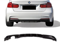 Load image into Gallery viewer, BMW F30 F31 3 SERIES MP REAR DIFFUSER M SPORT SINGLE EXHAUST CARBON BLACK 12-18
