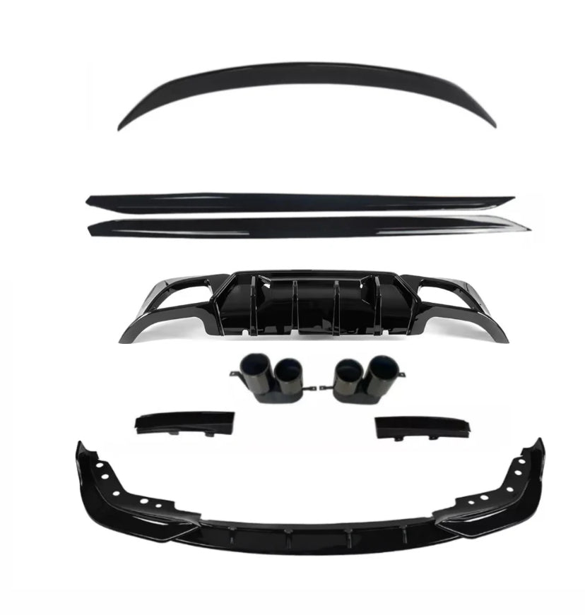 BMW G20 Kit 3 Series Quad Diffuser With Exhaust Tips Full Bodykit STM ...