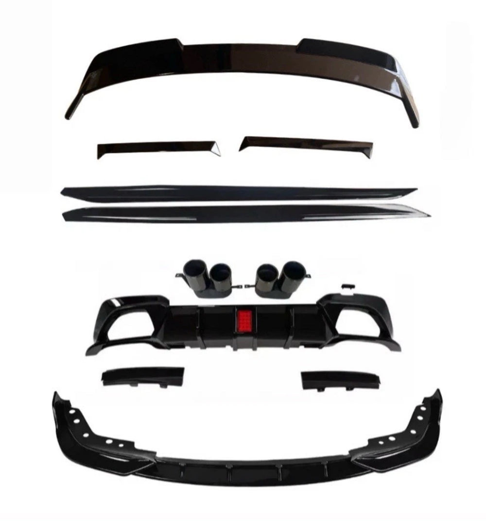 BMW G21 3 SERIES TOURING ESTATE BODY KIT STM SPLITTER QUAD LED DIFFUSER ED2 ROOF