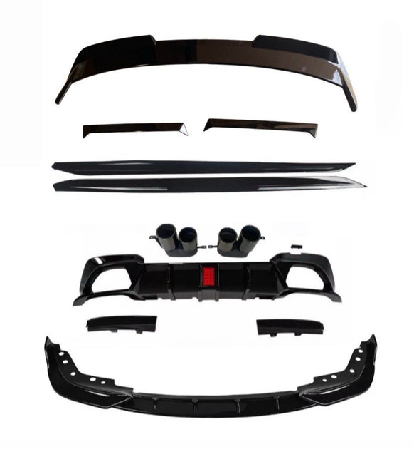 BMW G21 3 SERIES TOURING ESTATE BODY KIT STM SPLITTER QUAD LED DIFFUSE ...