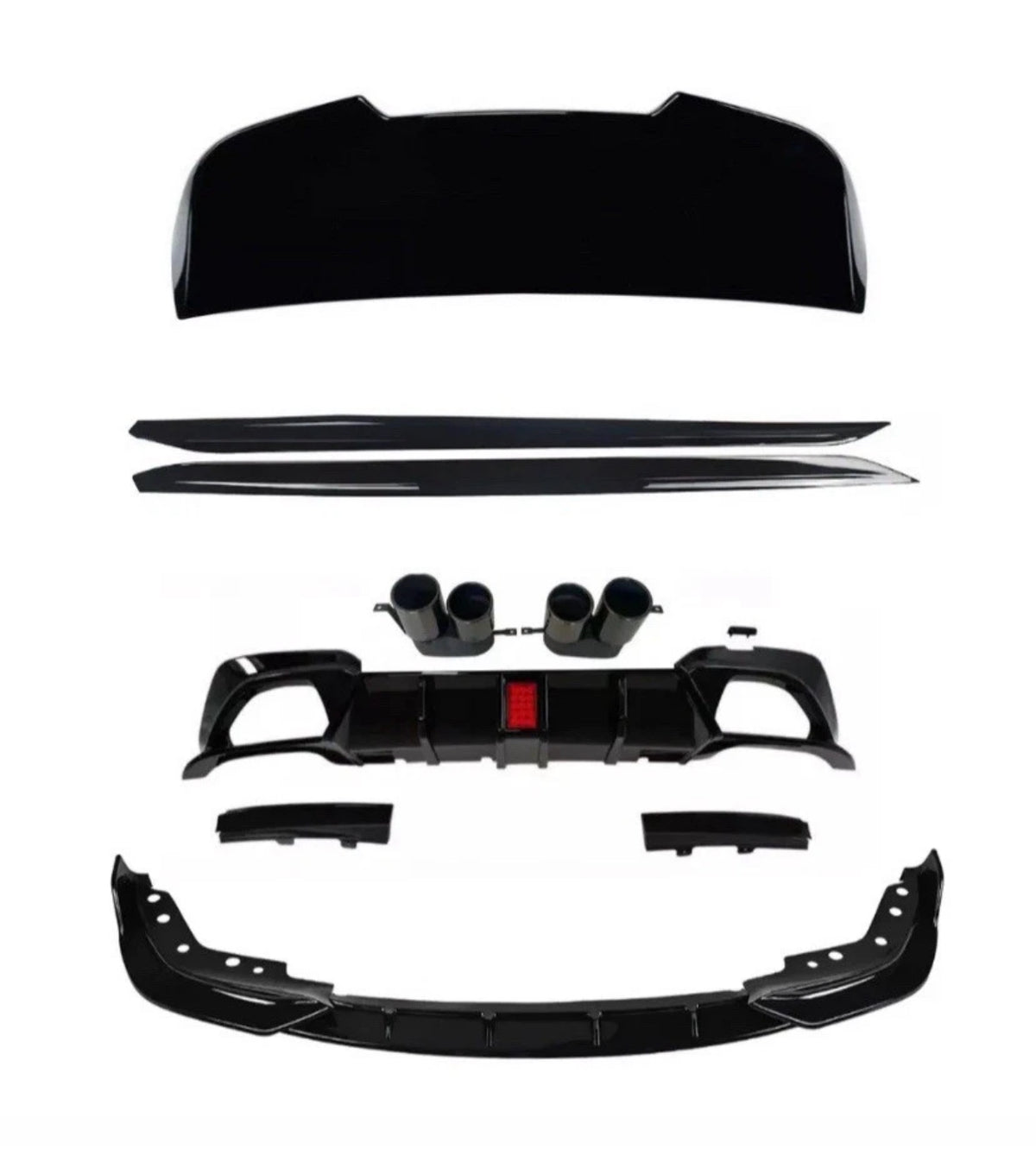 BMW G21 3 SERIES TOURING ESTATE BODY KIT STM SPLITTER QUAD LED DIFFUSER MP ROOF